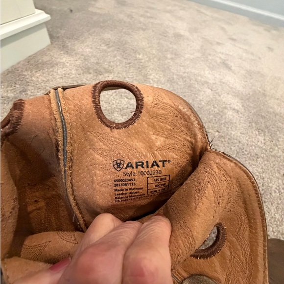 Ariat Mens (or Womens) Tan/Brown Western Cowboy Boots Size US 8EE Style 10002230 - Picture 16 of 16